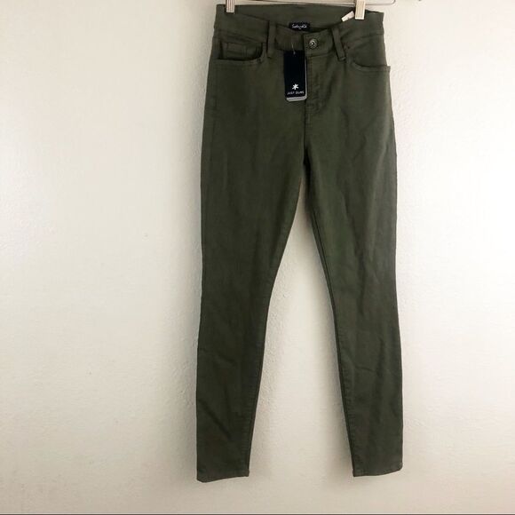 Splendid Fatigue Leg Fat Skinny green Jeans size 24   New with tags - Picture 2 of 7